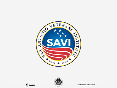 SAVI adobe illustrator community logo design designs graphic design graphics illustrator logo logo designs logo idea logo inspiration non profit logo patriot logo vector veterans logo
