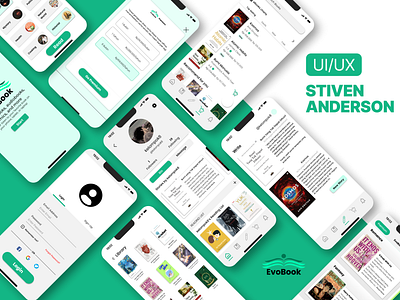 E Book - EvoBook Design application atomichabits book books comics design e book evobook highfidelity mobile mobileapps mockup read reading story ui uiux ux virtualbook