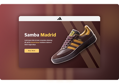 Adidas product Showcase branding dailyui design designer graphic design ui ux