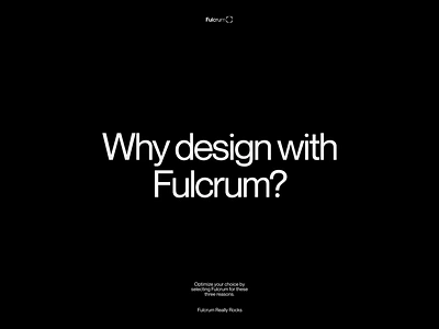 Why design with Fulcrum? - Agency Showreel agency agency showreel agency website animation corporate website creative agency website design agency development agency development studio digital agency marketing agency website motion design portfolio portfolio website professional website services showreel typography video website animation