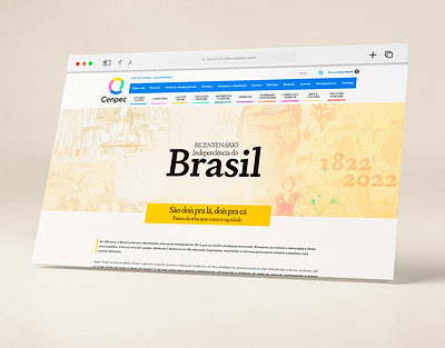 Landing page - Especial Bicentenário do Brasil landing page ui web design