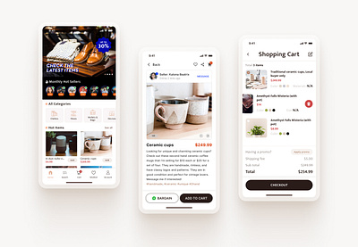 Secondhand Shopping App branding graphic design ui