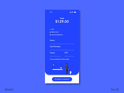 #02 - Credit Card Checkout graphic design ui ux