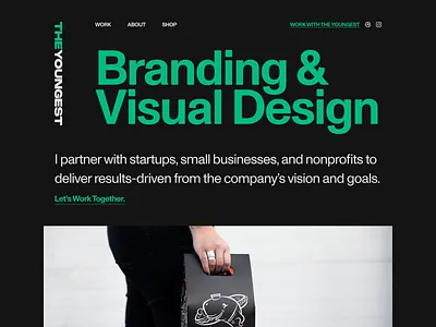 The Youngest Site is Live branding graphic design logo portfolio typography ui web design website