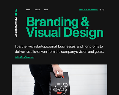 The Youngest Site is Live branding graphic design logo portfolio typography ui web design website