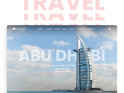 TRAVEL - Across the World - Website Design animation branding graphic design motion graphics ui