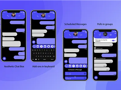 Messaging App 3d animation branding graphic design logo motion graphics ui