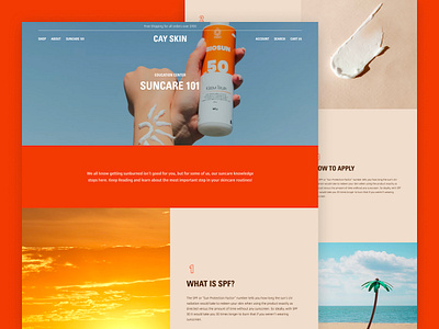 Cay Skin - About about branding creative direction ecommerce shopify plus ux uxui design