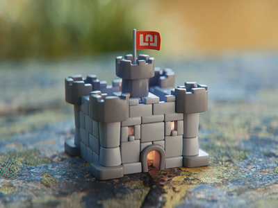 Tiny Castle 3d animation motion graphics