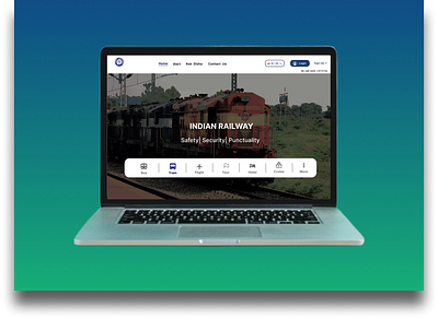 Railway Reservation Landing Page | Revamping | UI Design ui