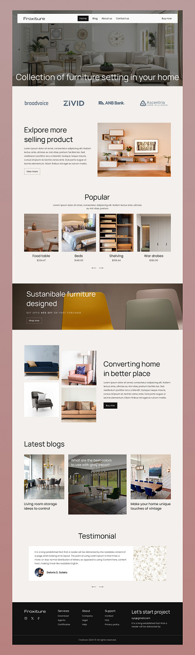 Furniture website