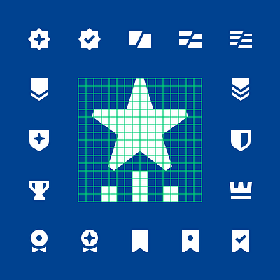 Achievements icons achievement badge bookmark crown cup favorite favourite flag glyphs icons pixel pixel art pixel icons rank royal save star tiny tiny icons tournament