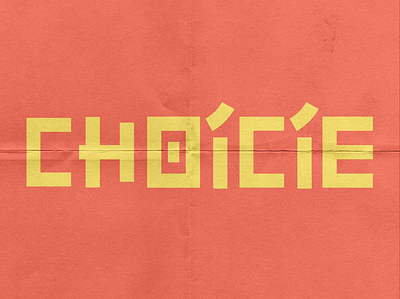 Choicie cuisine-specific typography animation app branding logo typography