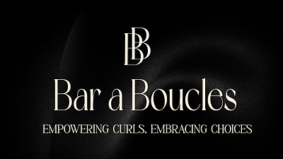 CURLY HAIR SALON Bar a Boucles branding illustration logo typography vector