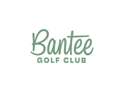 Bantee Golf Club Logo golf handlettering handtype hashtaglettering lettering logo vectormachine