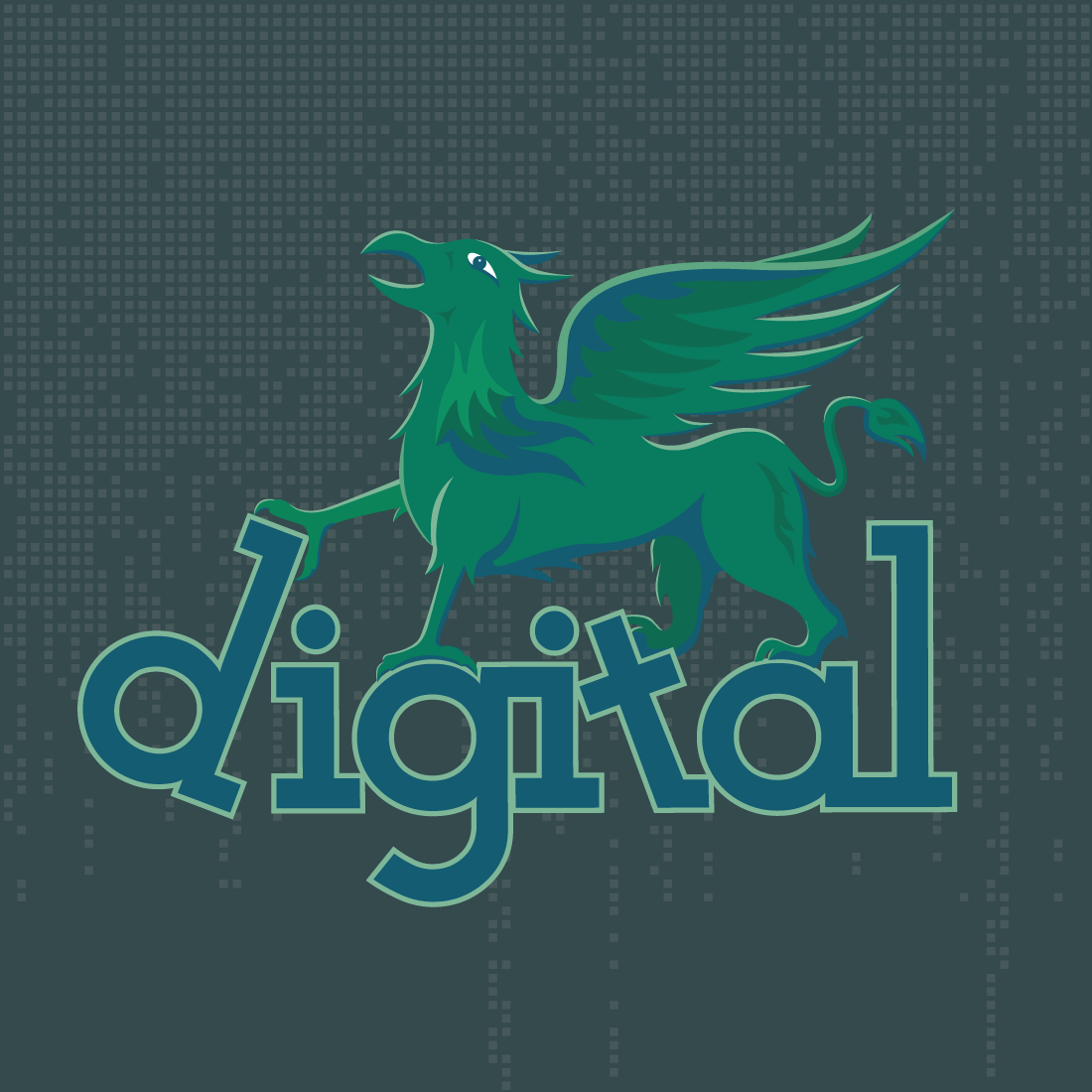 Griffin Digital adobeillustrator art artist brand brand design branding design digital marketing griffin illustration logo mythical social media marketing web development