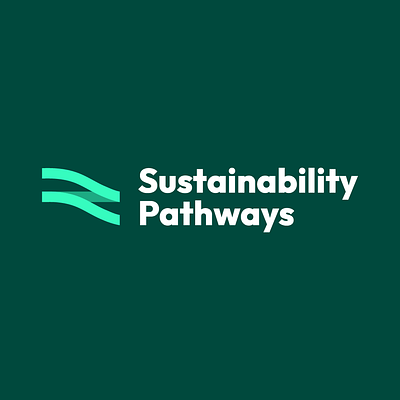 Sustainability Pathways ayoub bennouna branding deisnger design eco emissions flat friendly graphic design icon logo logo designer sutainability
