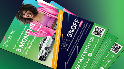 PassMeFast Leaflet & Stand Banners Design branding graphic design typography