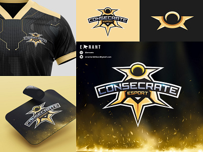 Consecrate Esport Logo Design branding design esport logo graphic design graphiceffect logo logodesign