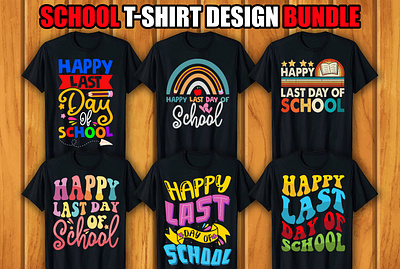 100th day of school T-shirt Design Bundle graphic design typography t shirt