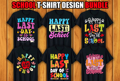 100th day of school T-shirt Design Bundle graphic design typography t shirt