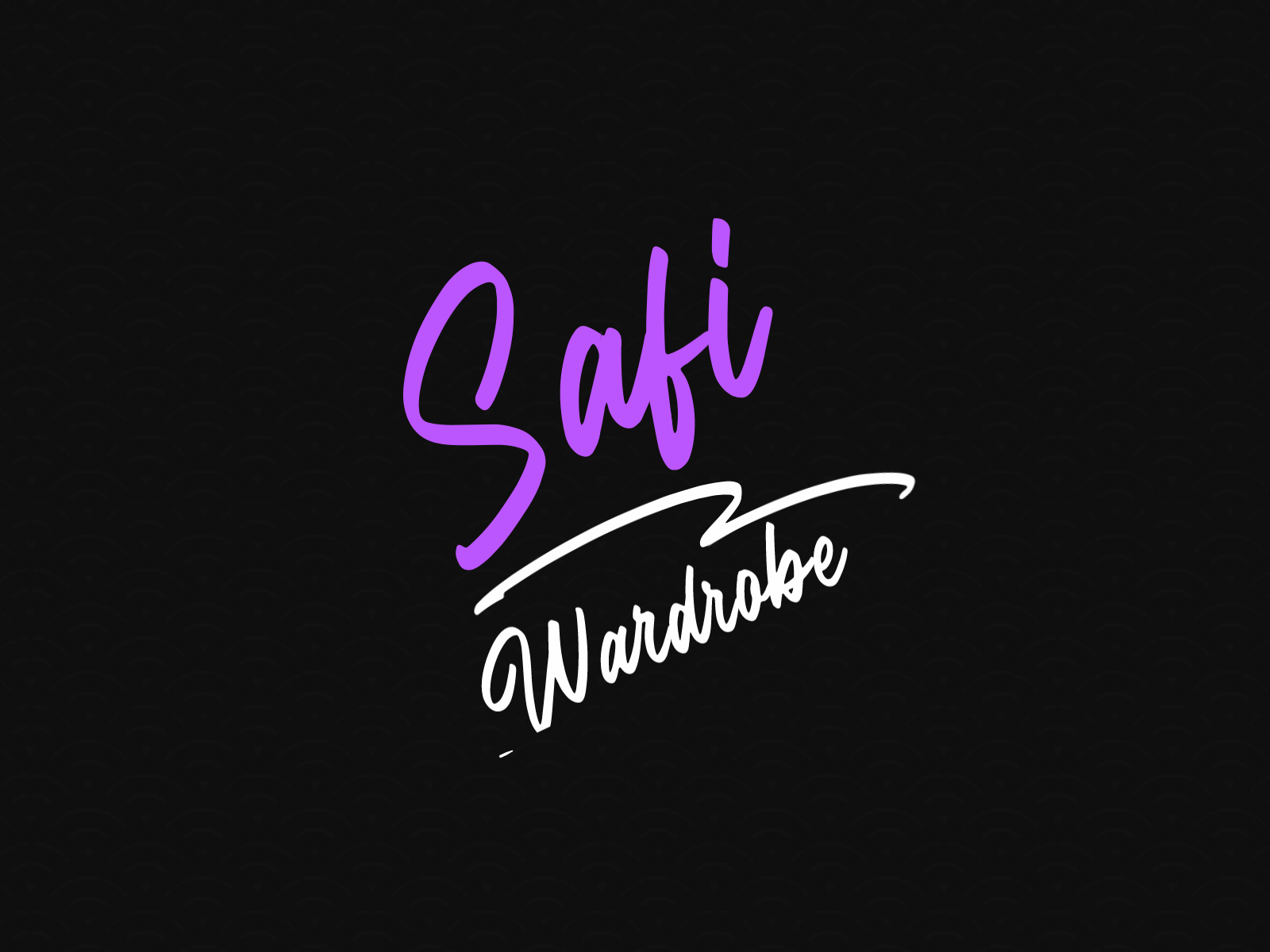 Safi Wardrobe Logo Animation animation clothes design logo logo animation motion graphics tailor