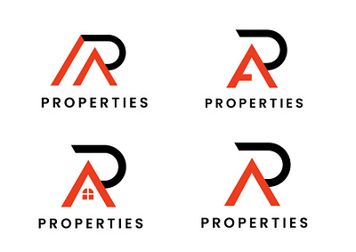 properties seller company logo / letter R A logo design branding construction companys logo design home logo logo logo design modern logo modern logo design properties logo
