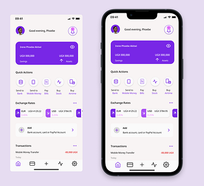 Mobile banking UI Design fintech mobile app ui user interface