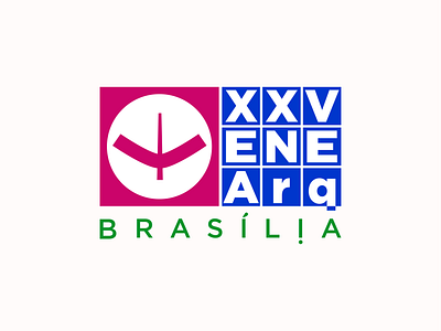 XXV ENEArq Brasília branding graphic design logo