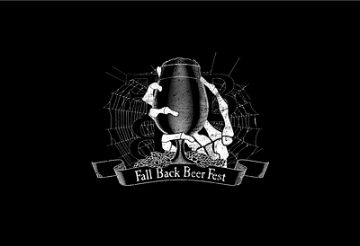 Fall Back Beer Fest Logo graphic design illustration logo