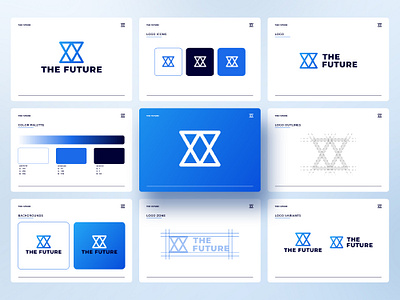 Brand Guidlines for the future project brand brand guidelines brand identity branding logo branding minimal branding minimal logo tech branding visual identity