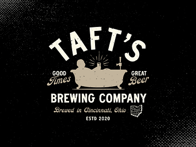 T-Shirt Design for Taft's Brewing Co. black branding brewery brewery merch brewing company design graphic design merch design t shirt typography