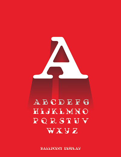 Ballpoint Display font graphic design type typeface typography