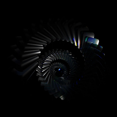 Glass spiral