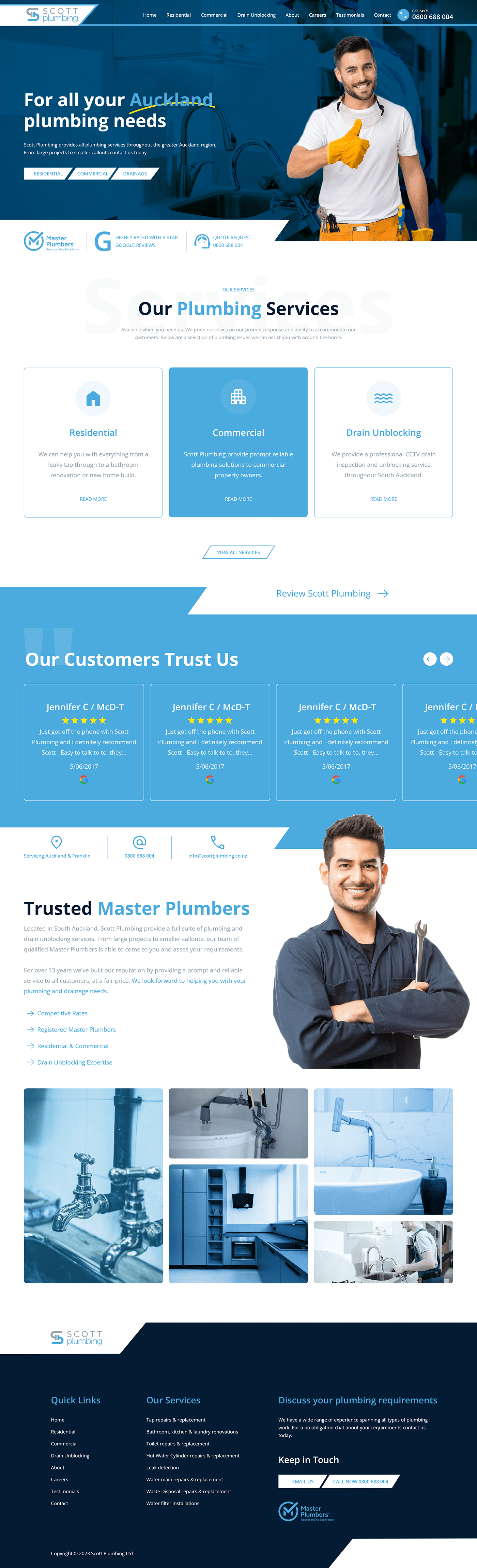 Plumbing Landing Page UI Design antgraphics branding design graphic design illustration landing page logo photoshop ui uiux vector web website