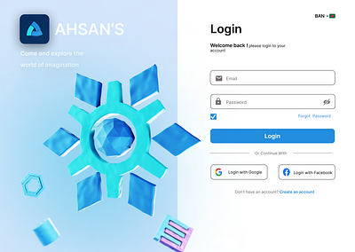 Login UI Design figma login ui ui