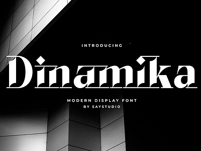 Dinamika - Modern Display Typeface apparel branding display displayfont fashion font fonts lettering modern serif seriffonts typeface underline upperline