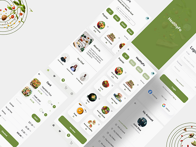Healthy Food Mobile App design app application delivery design food healthy ui ux
