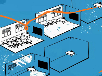 Motion Cuts 1075 | MonkeyBusiness animation animation 2d animation after effects branding design illustration isometric motion motion design motion graphics room school tech ui whiteboard