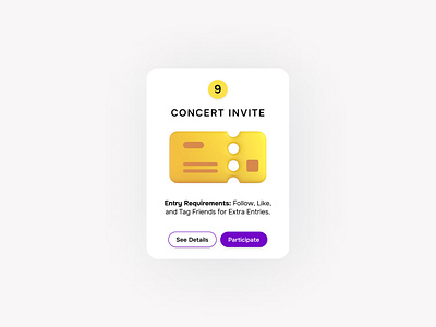 Daily UI Challenge | Giveaway auto layout daily ui daily ui 97 daily ui challenge design figma figma auto layout giveaway ui ui design