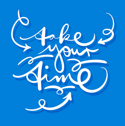 Take your time branding design flow graphic design grow handstyle health illustration lettering logo procreate time typography vector