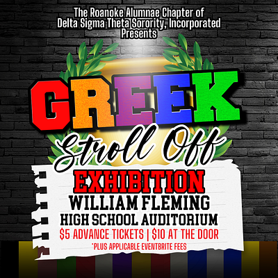 Greek Stroll Off Flyer