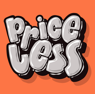 Priceless branding design graphic design illustration lettering logo priceless procreate sale shopping soldout typography vector