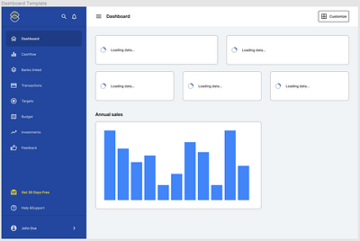 Re-usable dashboards (Desktop version) branding dashboards design illustration typography ui uiux ux