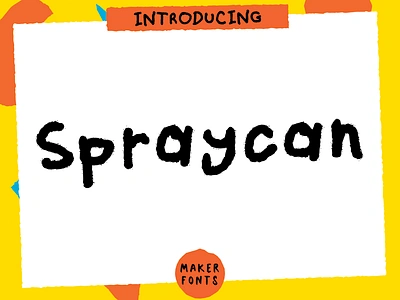 MF Spraycan Handmade Font branding design font typography