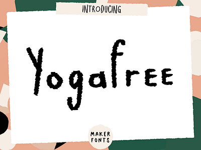 MF Yogafree Handmade Font branding design font typography