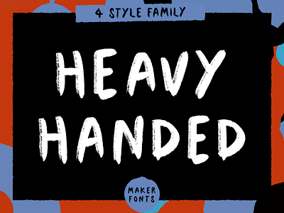 MF Heavy Handed Handmade Font branding design font typography