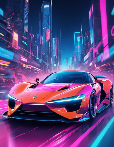 Super car graphic design