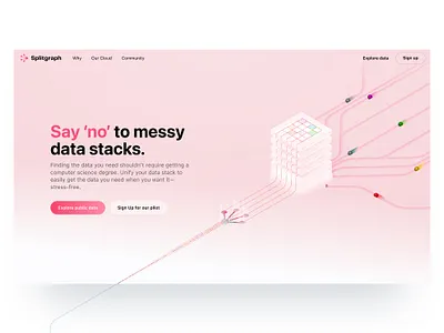 Splitgraph app data illustration web