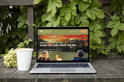 Paperbark Bush Camp Website Design branding design graphic design logo squarespace design website design